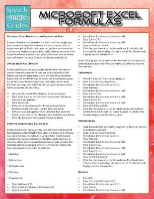 Cover of Microsoft Excel Formulas