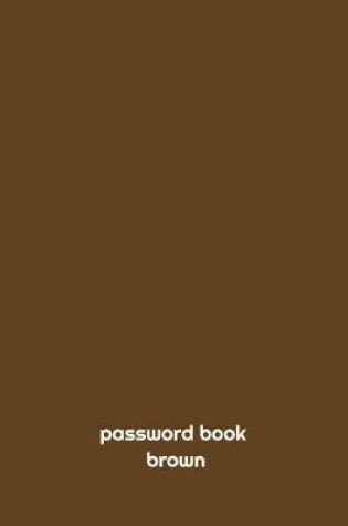 Cover of PASSWORD BOOK brown