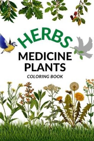 Cover of Herbs Medicine Plants Coloring book