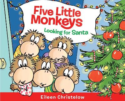 Book cover for Five Little Monkeys Looking for Santa