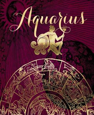 Book cover for Aquarius Symbol Astrology Wheel Zodiac Sign Horoscope School Comp Book 130 Pages