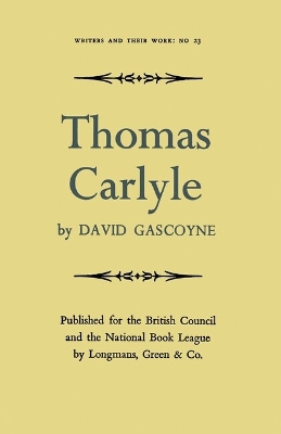 Cover of Thomas Carlyle