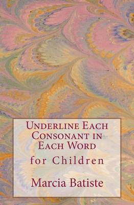 Book cover for Underline the Consonant in Each Word