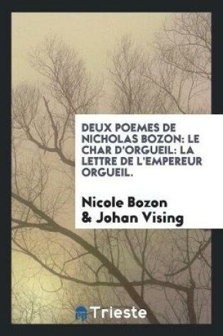 Cover of Deux Poemes de Nicholas Bozon