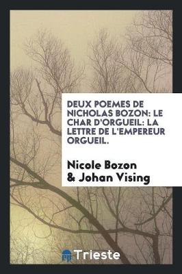 Book cover for Deux Poemes de Nicholas Bozon