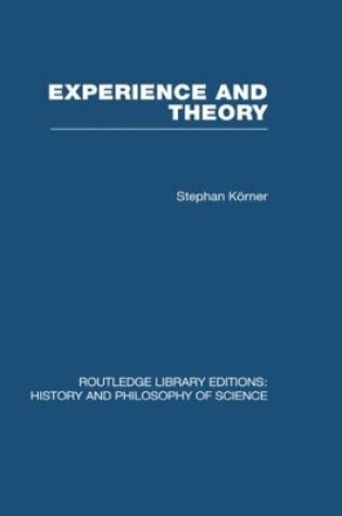 Cover of Experience and Theory