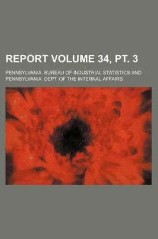 Cover of Report Volume 34, PT. 3