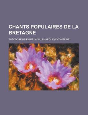 Book cover for Chants Populaires de La Bretagne