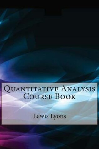 Cover of Quantitative Analysis Course Book