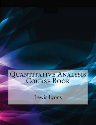 Book cover for Quantitative Analysis Course Book