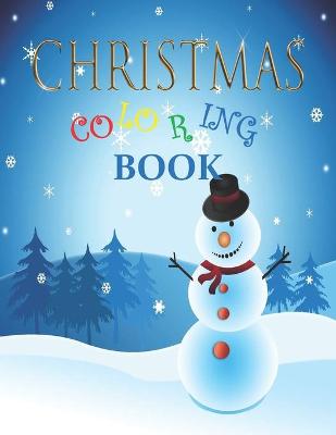 Book cover for christmas coloring book