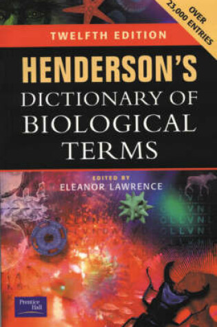 Cover of Biology with                                                          Henderson's Dictionary of Biological Terms