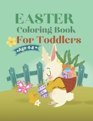 Book cover for Easter Coloring book for toddlers age 4-8