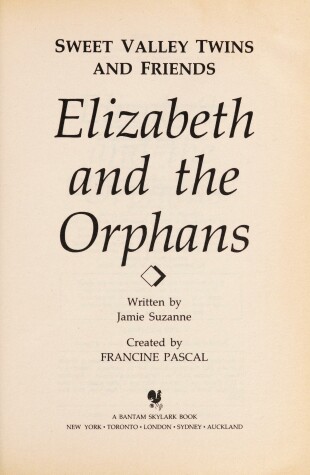 Book cover for Elizabeth and the Orphans