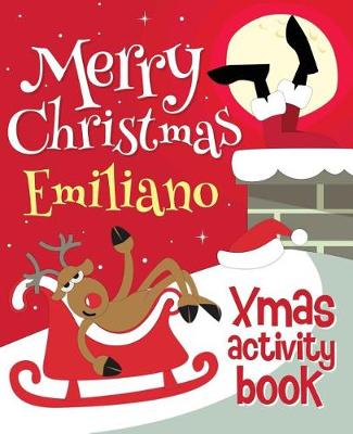 Book cover for Merry Christmas Emiliano - Xmas Activity Book