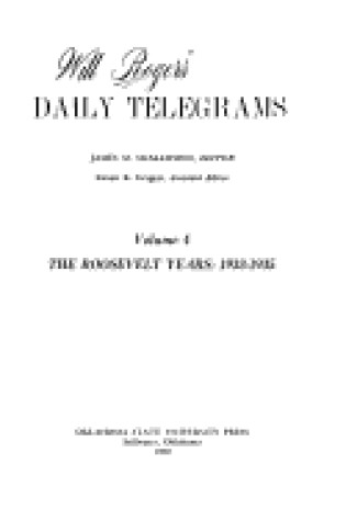 Cover of Will Rogers' Daily Telegrams