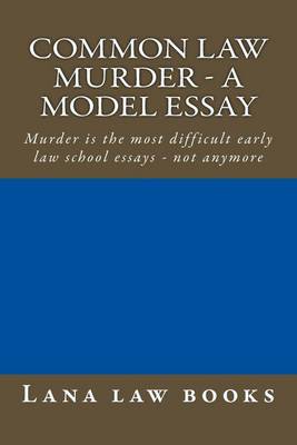 Book cover for Common Law Murder - a model essay