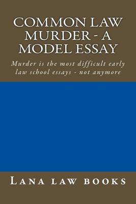 Cover of Common Law Murder - a model essay