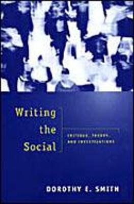 Book cover for Writing the Social
