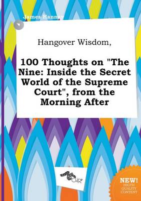 Book cover for Hangover Wisdom, 100 Thoughts on the Nine