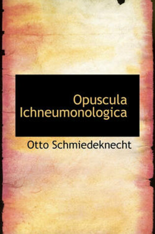 Cover of Opuscula Ichneumonologica