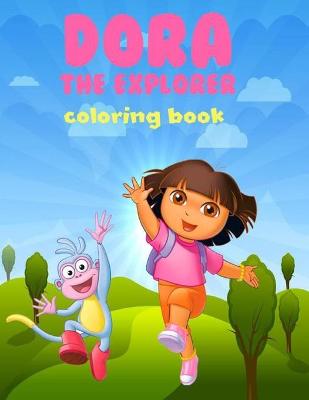 Book cover for dora the explorer coloring book