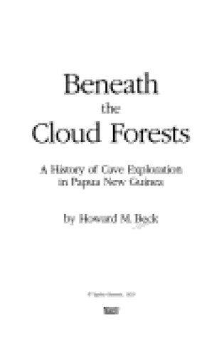 Cover of Beneath the Cloud Forests