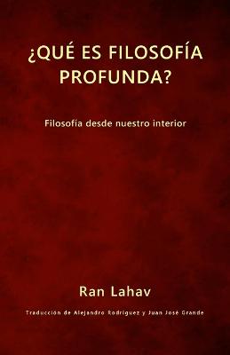 Book cover for ?Que es filosofia profunda?