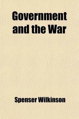 Book cover for Government and the War