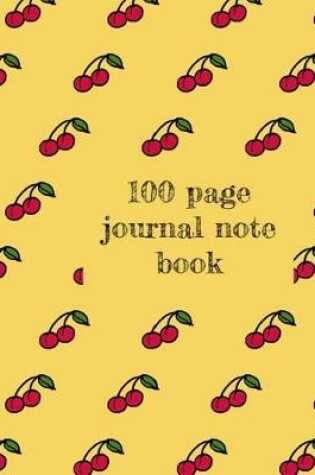 Cover of 100 page journal note book