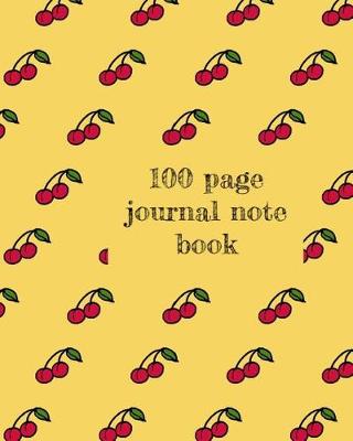 Book cover for 100 page journal note book