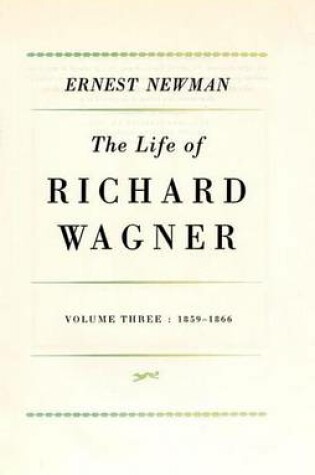 Cover of Life of R Wagner Vol 3