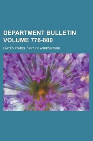 Cover of Department Bulletin Volume 776-800