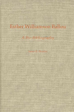 Cover of Esther Williamson Ballou