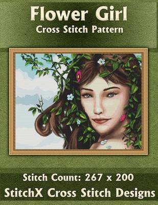 Book cover for Flower Girl Cross Stitch Pattern