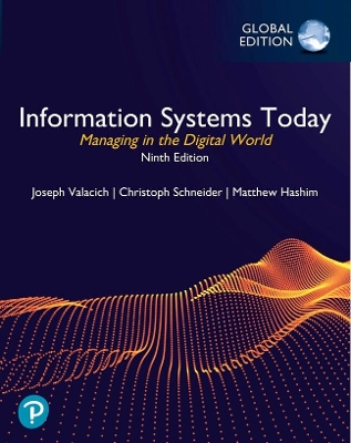 Book cover for Information Systems Today: Managing in the Digital World, Global Edition