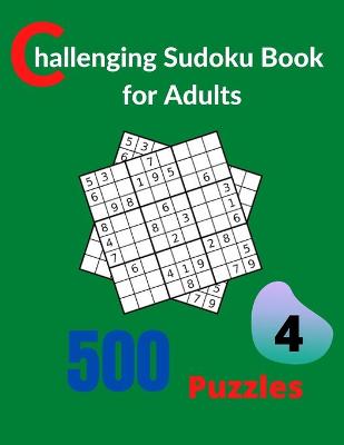 Book cover for Challenging Sudoku Book for Adults Volume 4