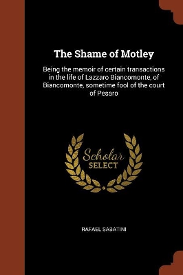 Book cover for The Shame of Motley
