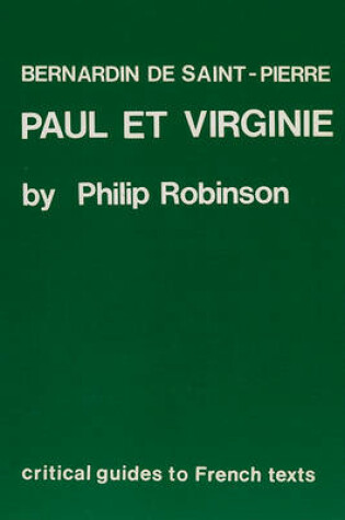 Cover of Bernardin de Saint-Pierre