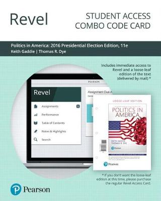 Book cover for Revel for Politics in America, 2016 Presidential Election Edition -- Combo Access Card