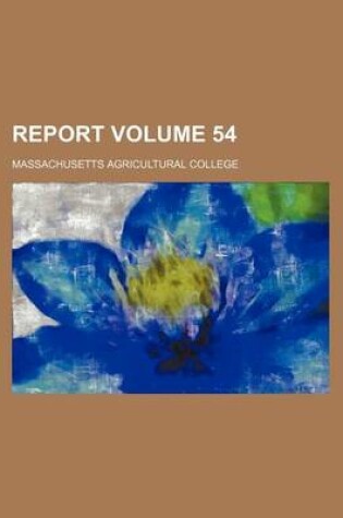 Cover of Report Volume 54