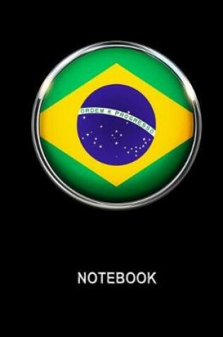 Cover of Notebook. Brazil Flag Cover. Composition Notebook. College Ruled. 8.5 x 11. 120 Pages.