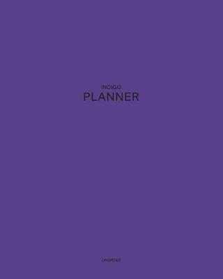 Book cover for Undated Indigo Planner