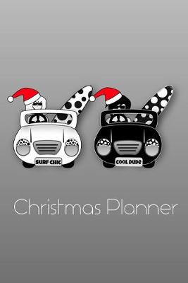 Book cover for Cool Surfer Couple in Surf Bugs Christmas Planner