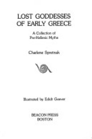 Cover of Lost Goddesses of Early Greece