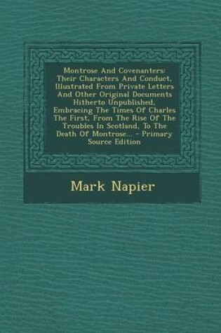 Cover of Montrose and Covenanters