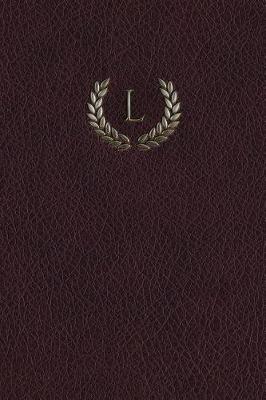 Book cover for Monogram "l" Any Day Planner Journal