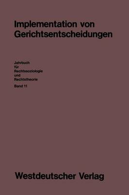 Cover of Implementation Von Gerichtsentscheidungen