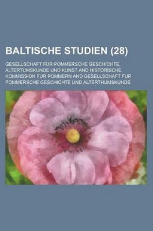 Cover of Baltische Studien (28 )
