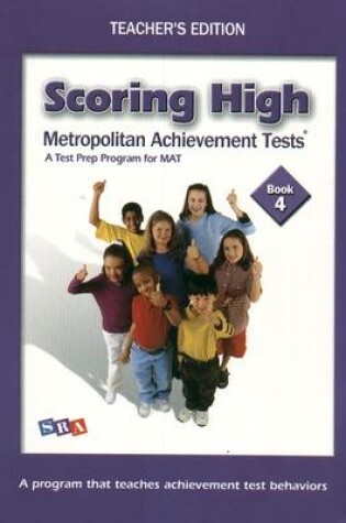 Cover of Scoring High on the MAT 8, Teacher Edition with Poster, Grade 4